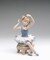 Ceramic Ballerina Sitting On Chair Figurine, Home Décor, Gift for Her, Gift for Daughter, Gift for Ballerina Dancer